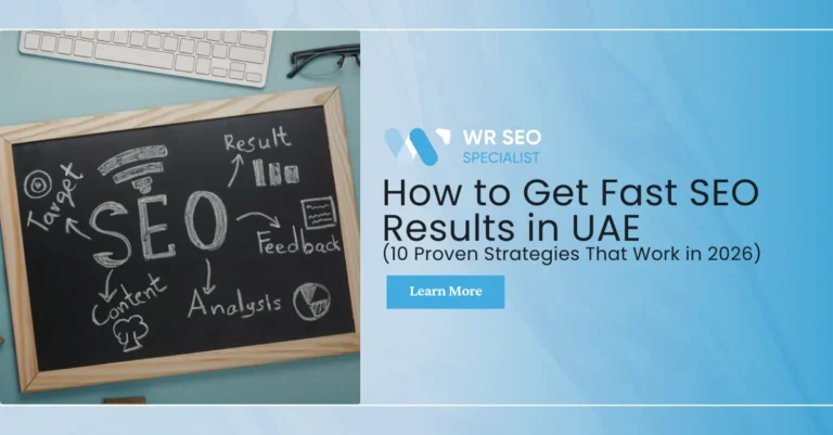 How to Get Fast SEO Results in UAE (10 Proven Strategies)" highlighting effective ways to achieve fast SEO results in UAE