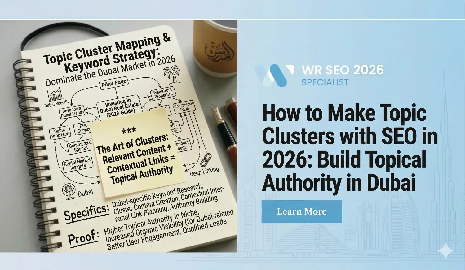 infographics about How to Make Topic Clusters with SEO in 2026