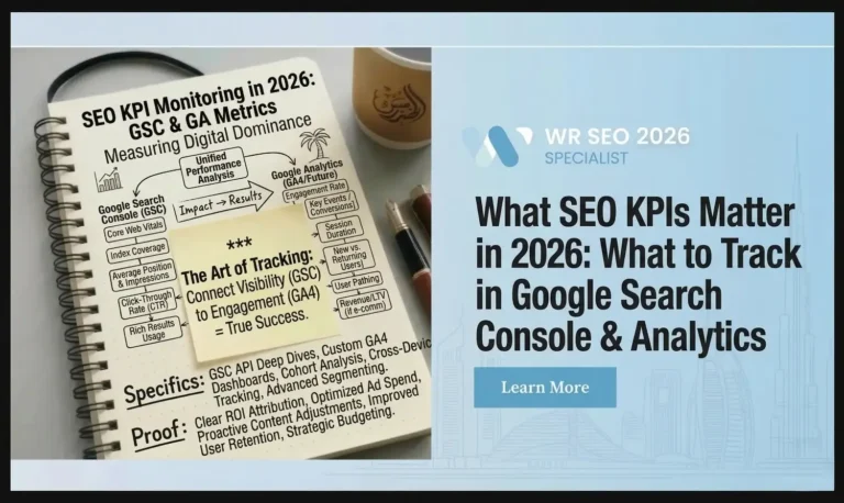 What SEO KPIs Matter in 2026.. Track matrix in GSC and Analytics