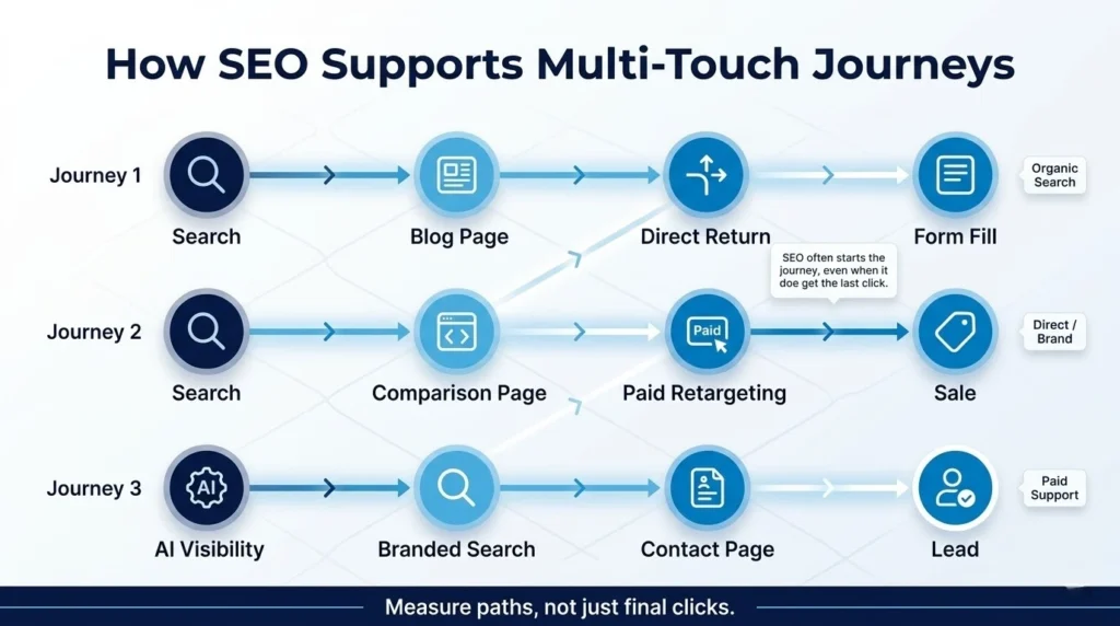 inforgraphics about How to track SEO impact across multiple channels and touchpoints
