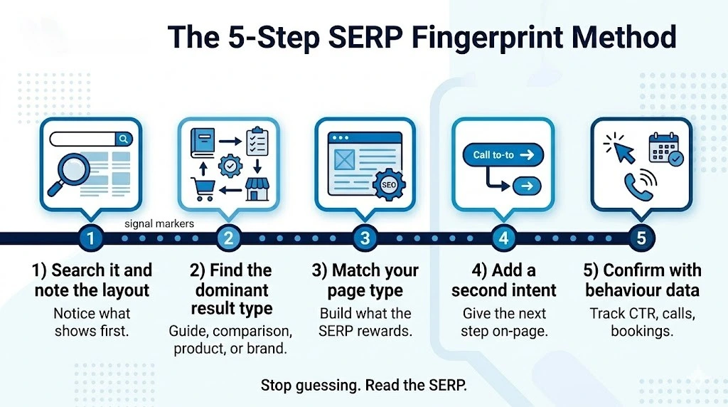 The 2026 SERP Fingerprint Method. 5 proven steps
