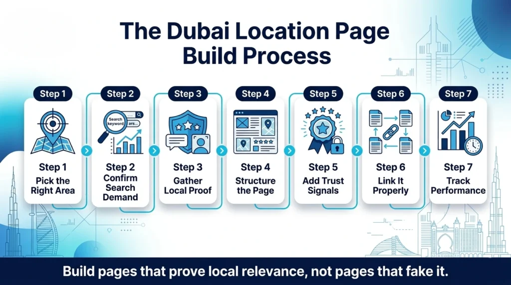 image about dubai location pages build process