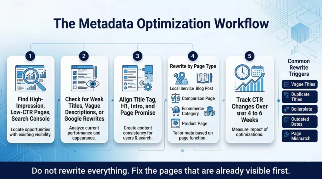 metadata optimzation workflow